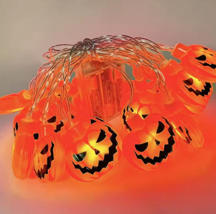 (🎃Season limited!) Halloween LED Pumpkin/Ghost Lights Indoor/Outdoor Decorative String Lamps