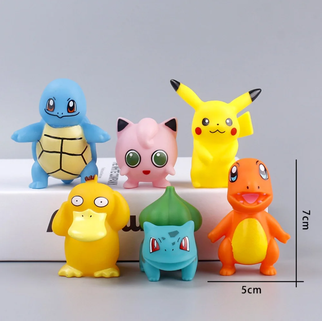 6-Piece Pokémon Anime Figures