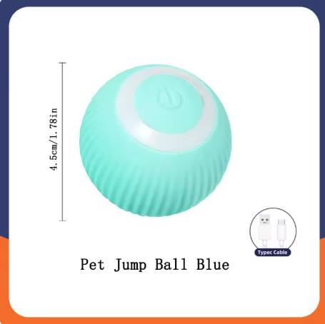 Smart Dog Toy Ball – USB Charging, Auto Moving & Jumping, Pet Interactive Toy