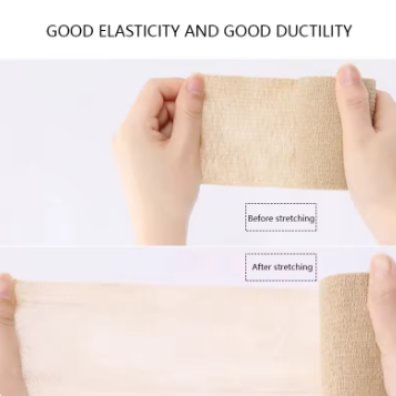 Self-adhesive elastic bandage – skin-colored, non-woven stretch tape, for exercise