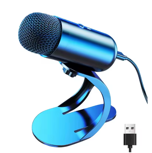 Premium Wired Condenser Gooseneck Desktop Microphone – USB Mic for Computer, Gaming &amp; Conferences