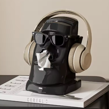 UFORU Desktop Storage Box, a multi-purpose office box for organizing glasses, earphones, and tissues.