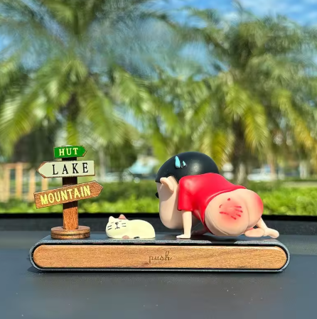 Crayon Shin-chan Temporary Parking License Plate – Custom Cartoon Car Ornament