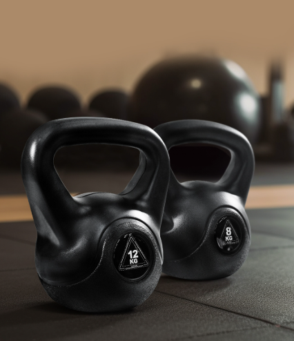 Black Kettlebell Hand Grip Handle Home Training Crossfit Dumbbell Weight Exercise