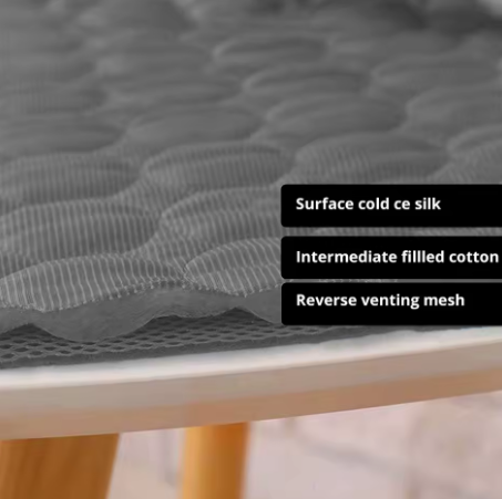 Ice Silk Cooling Pad for Dogs – Breathable, Washable, Reusable, Summer-Friendly, for Small Pets