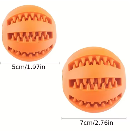 Dog Toy Ball – Non-toxic, Bite-proof, Treat-friendly, Teeth-cleaning