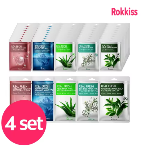 Rocky's Real Fresh Mask Pack (5 types, 50 sheets)