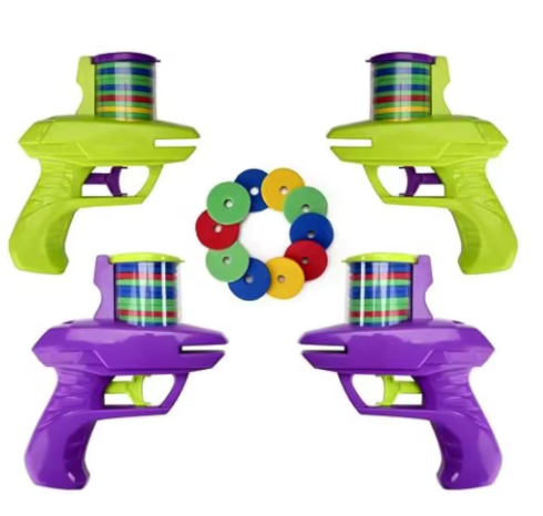 Kids Bubble Disc Launcher Gun – For Outdoor Play and Parent-Child Interaction