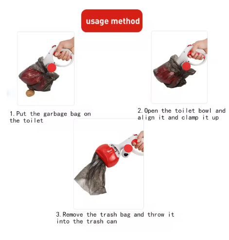 Portable Dog Waste Collector - Waste Bag Storage, Outdoor Cleaning Tool