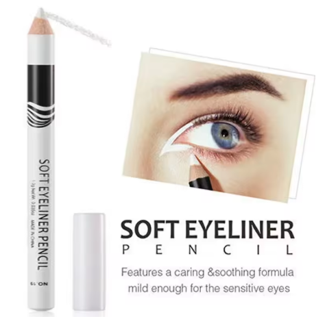 White Eyeliner Pencil – Soft, Long-Lasting, Waterproof Eye Makeup Tool