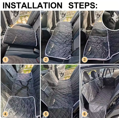 Waterproof Dog Car Seat Cover, Scratch- and Stain-Resistant Travel Mat