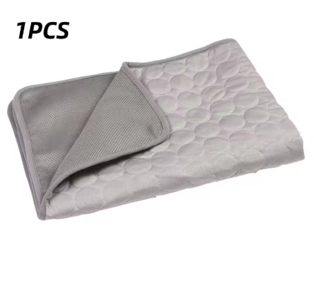 Ice Silk Cooling Pad for Dogs – Breathable, Washable, Reusable, Summer-Friendly, for Small Pets