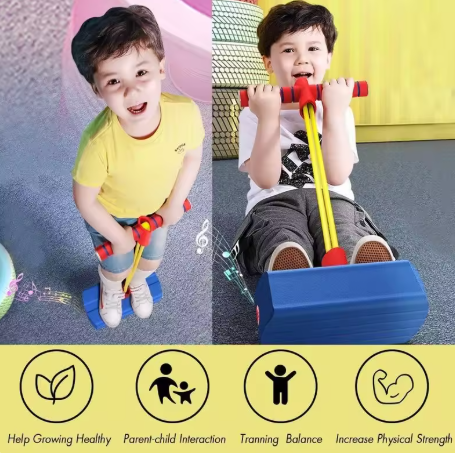 Foam Pogo Jumper for Kids 3+ - Including Autistic Children, Outdoor Play Gift Toy