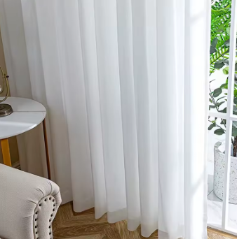 Asazal White Premium Material Window Curtains