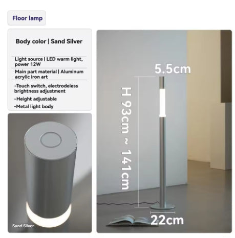 Italian Minimalist Lifting Floor Stand Lamp—Modern Bedroom and Living Room Lighting