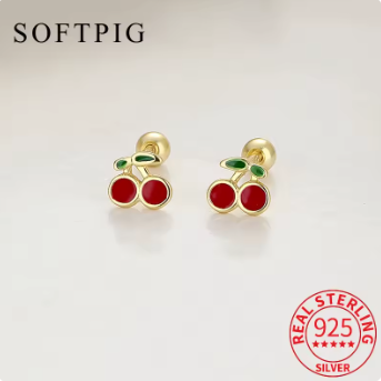 Women's Cherry Earrings