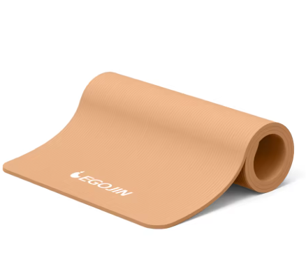 Egojin Yoga Mat Soft NBR 8mm Thick Health Pilates Home Training Exercise Mat