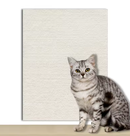 Self-adhesive carpet cat scratch board for sofa and wall protection and nail care