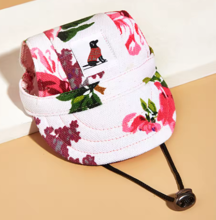 Summer Dog Canvas Hat – Adjustable, UV-Protective Sports Hat