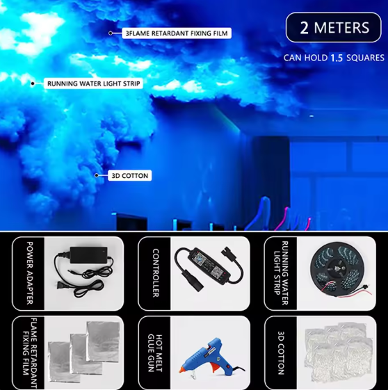 DIY Thunder Cloud LED Strip Light