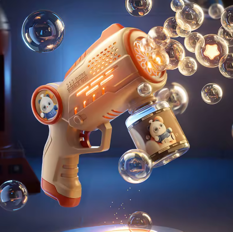Electric Bubble Gun – Automatic Spray, Outdoor LED Bubble Toy, Summer Kids Gift