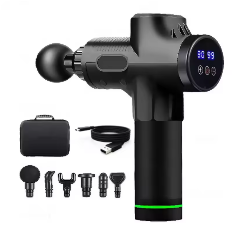 Portable Massage Gun – Deep Muscle Relaxation, Vibrating, Full Body, Neck, and Back