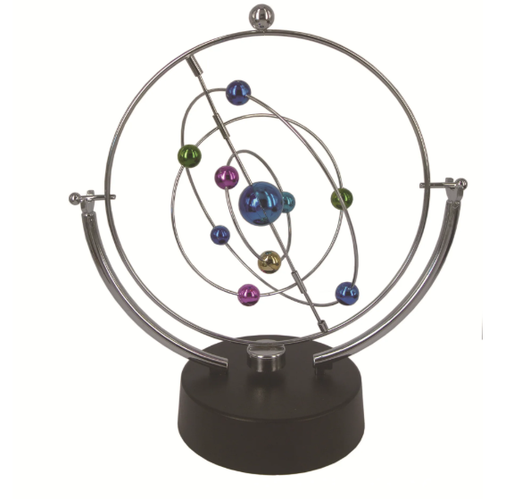Rotation Perpetual Motion Swing Celestial Globe – Kinetic Orbital Pendulum Home Decor