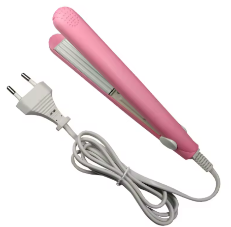 Mini Hair Iron Pink Cardboard Electric Curling Iron Curl Modeling Tool