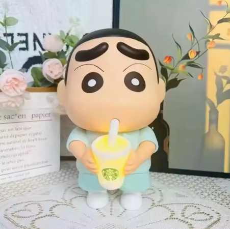 Crayon Shin-chan Character Bedside Mood Lamp – Cute Cartoon Design, Gift Nightlight