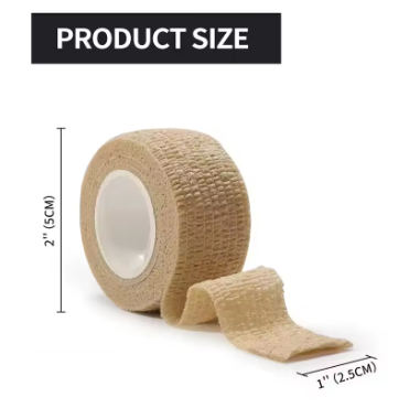 Self-adhesive elastic bandage – skin-colored, non-woven stretch tape, for exercise