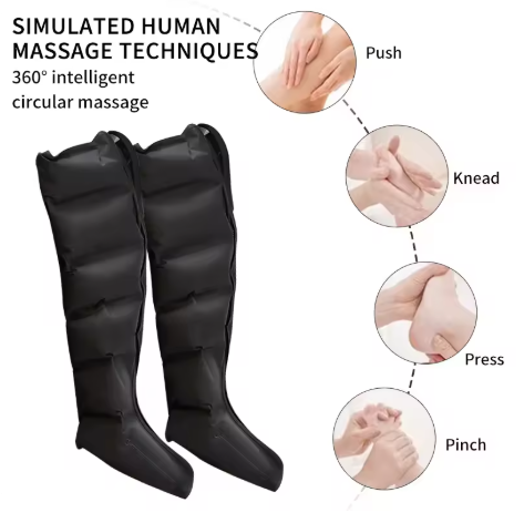 Jinkairui Electric Air Leg Massager, Kneading & Compression, Calf & Foot Remote Control