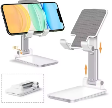 Adjustable Desk Phone Tablet Stand – Universal for iPhone/iPad/Xiaomi, etc., Desk Stand