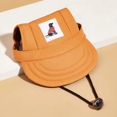 Summer Dog Canvas Hat – Adjustable, UV-Protective Sports Hat