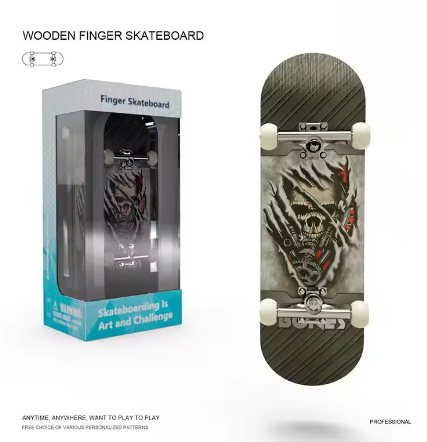 Mini Finger Skateboard Puzzle Toy Stress Reliever Hobby