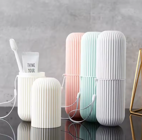 Portable Toothbrush & Toothpaste Case – For Travel Storage & Protection