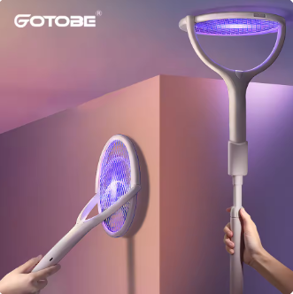 90 degree rotating mosquito electric swatter