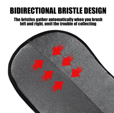 Reusable Pet Hair Removal Gloves - Double-Sided Brushing and Hair Removal Tool