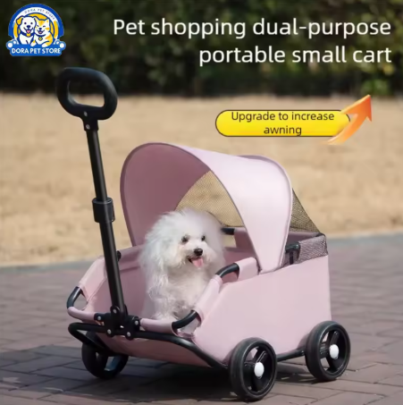 Small pet stroller for dogs, cats, teddy bears, strollers, outdoor activities, lightweight and foldable