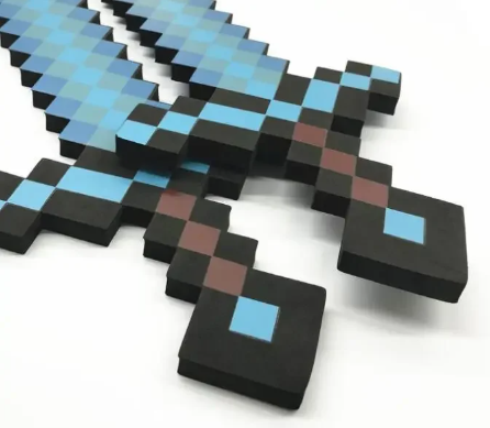 2-Piece Blue Diamond Toy Axe