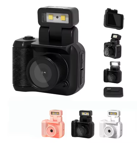 HD 1080P Y4000 Kids Mini Camera – LCD Screen, Flash & Battery Dock Included, Portable Video Recorder