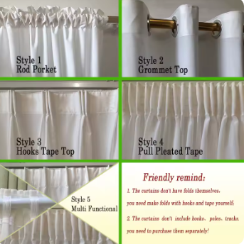 Asazal White Premium Material Window Curtains