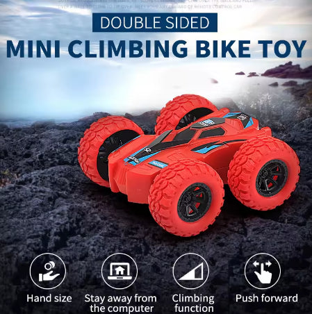 Double-sided pullback car crash prevention and durable children's toy