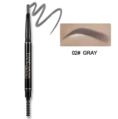 HANDAIYAN Auto-Rotating Dual-Head Eyebrow Pencil – Waterproof, Long-Lasting, 5 Colors