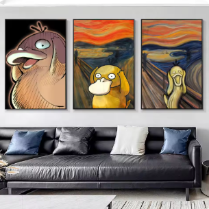 P-Psyduck Poster Wall Decor