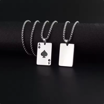 Poker Card Chain Necklace