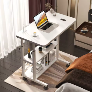 Mobile height-adjustable desk