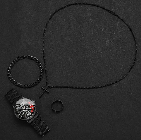 Fashion GT3RS Car Wheel Dial Men's Sports Watch