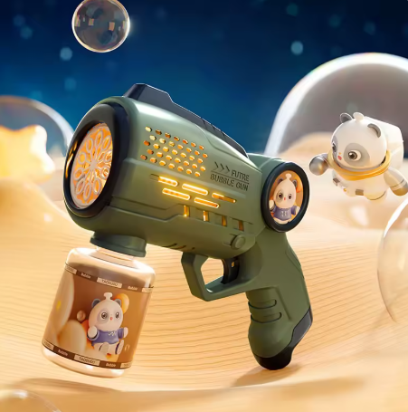 Electric Bubble Gun – Automatic Spray, Outdoor LED Bubble Toy, Summer Kids Gift