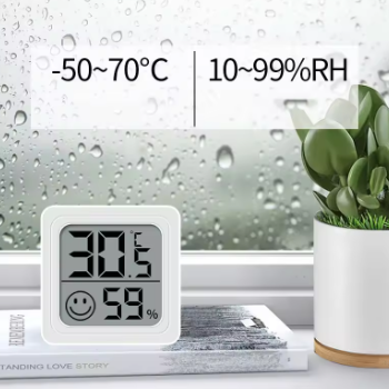LCD Digital Thermo-Hygrometer – Indoor Electronic Sensor, Home Weather Meter