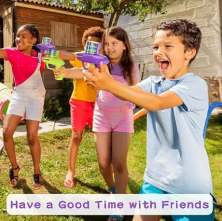 Kids Bubble Disc Launcher Gun – For Outdoor Play and Parent-Child Interaction